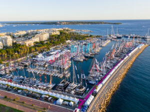 Cannes Yachting Festival aerial