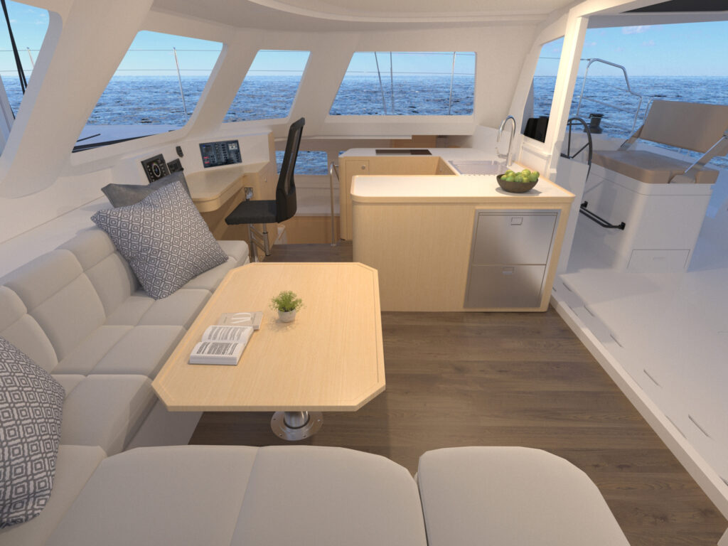 Seawind 1270 interior rendering