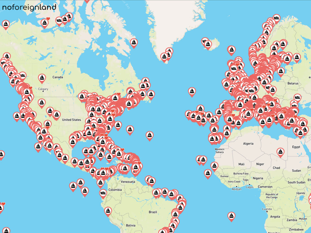 noforeignland app tracking active boats