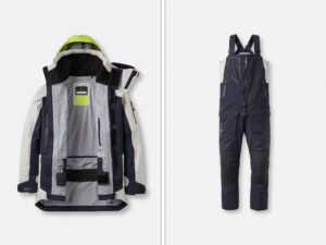 Offshore jacket and hi-fit salopettes