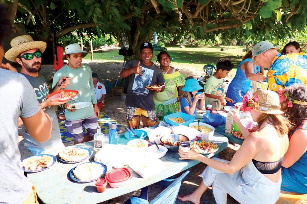 Gathering at garden of Hervé