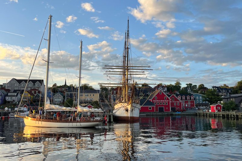Historic Lunenburg Harbour Nova Scotia sailing destination