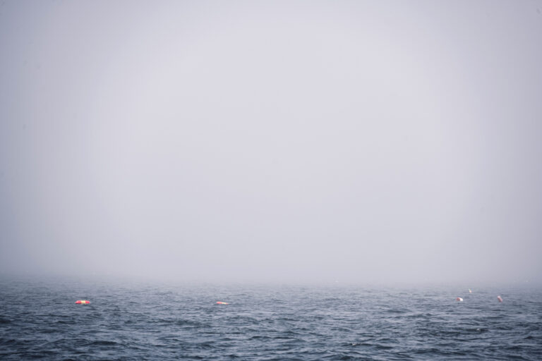 A foggy Maine morning