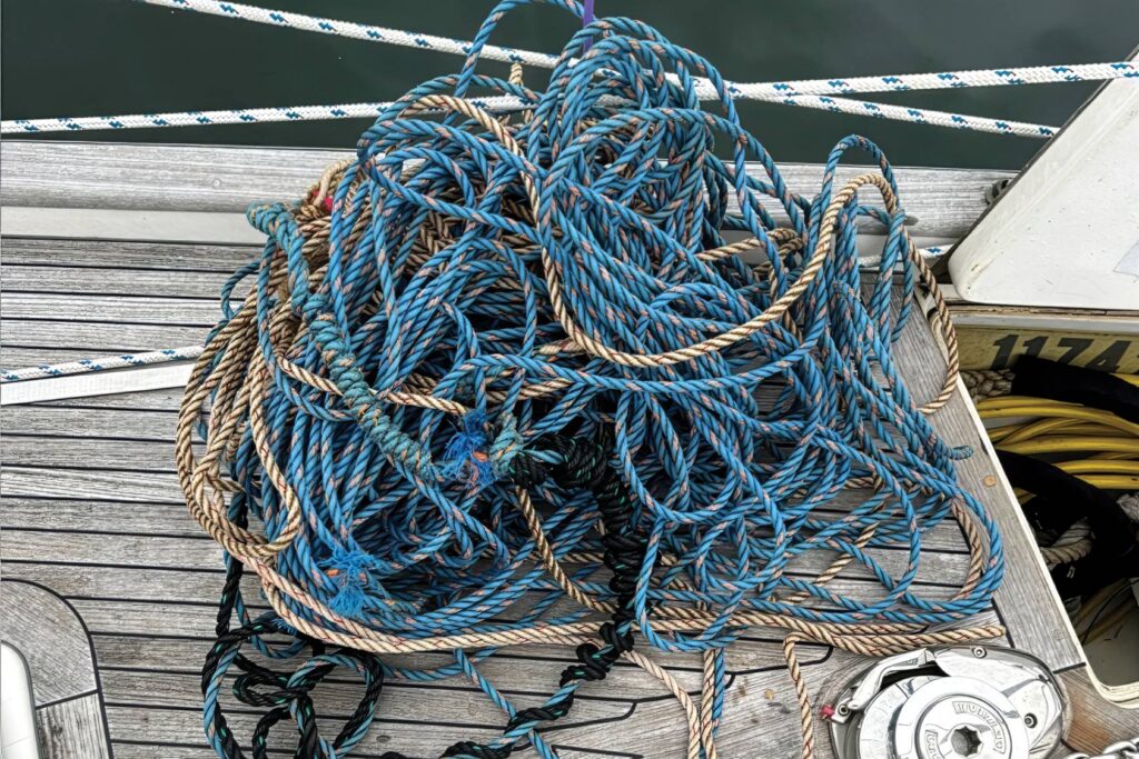 A pile of warp