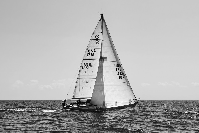 Paul Jennings Aboard his classic Cal 40 Towhee