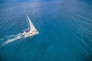AdobeStock_121944936 Catamaran sailing in open water