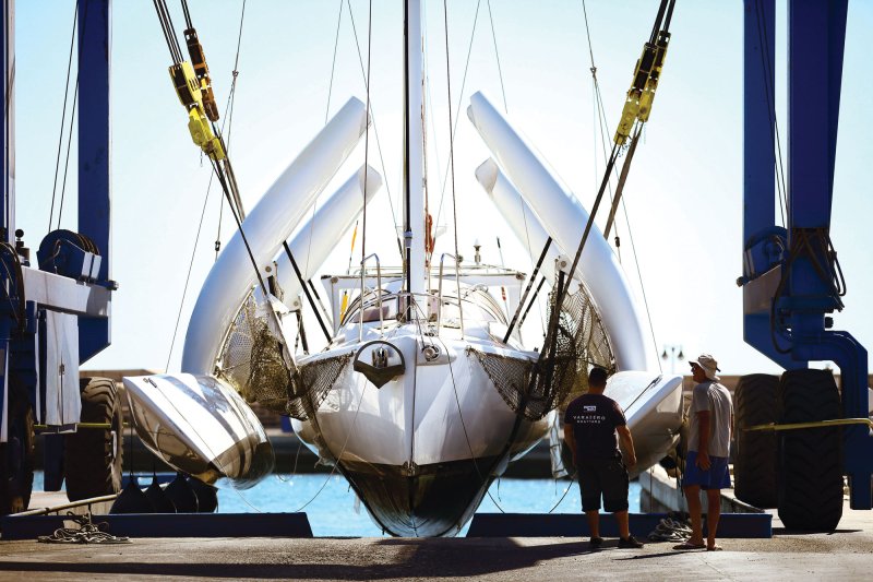 Thunderbird hauled out in Spain