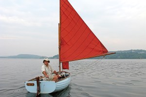 Nim Marsh in a sailboat