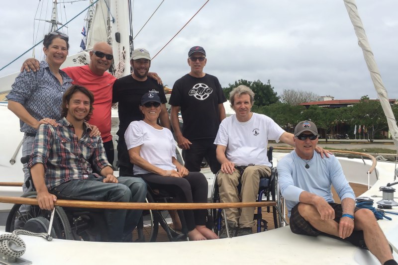Our team for the Conch Republic Cup to Cuba on the 60-foot adaptive cat Impossible Dream