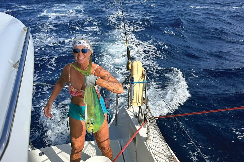 Fresh mahi mahi hooked aboard New L’Attitude