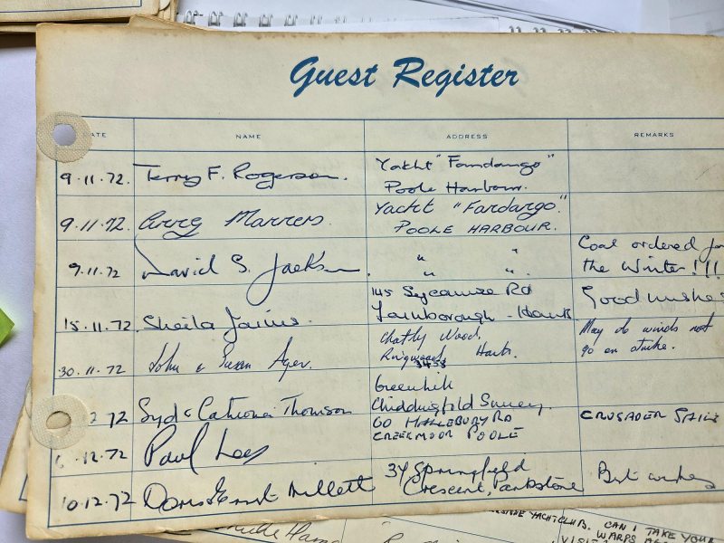 Seraffyn guest log