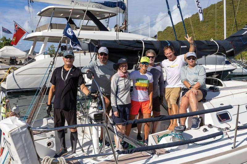 Blueprint crew after the Round Tortola Race.