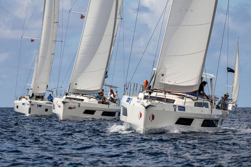Bareboat sailboat racing
